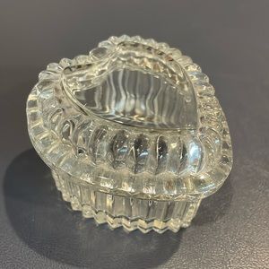 Heart shaped glass ring/jewelry holder